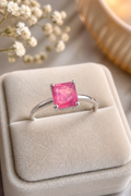 Ruby Crown Silver Ring (Manik) – Leadership Ring