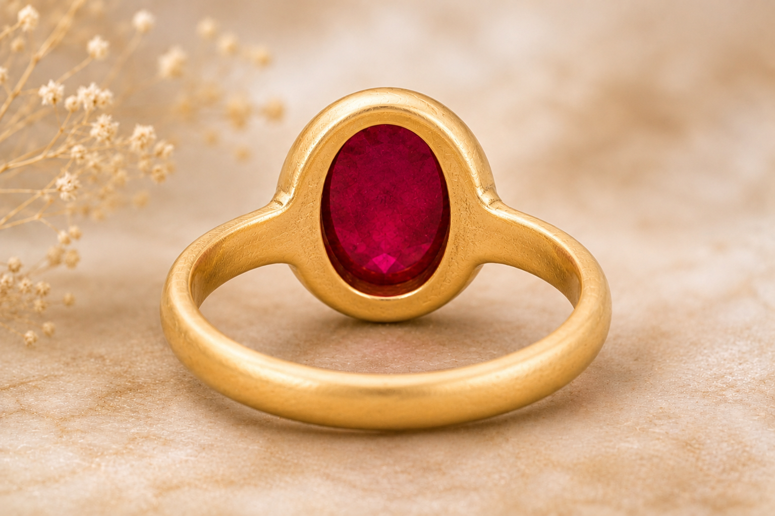 Ruby Substitute Ring (उपरत्न) – Pocket Friendly Edition - Confidence & Clarity