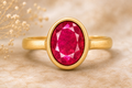 Ruby Substitute Ring (उपरत्न) – Pocket Friendly Edition - Confidence & Clarity
