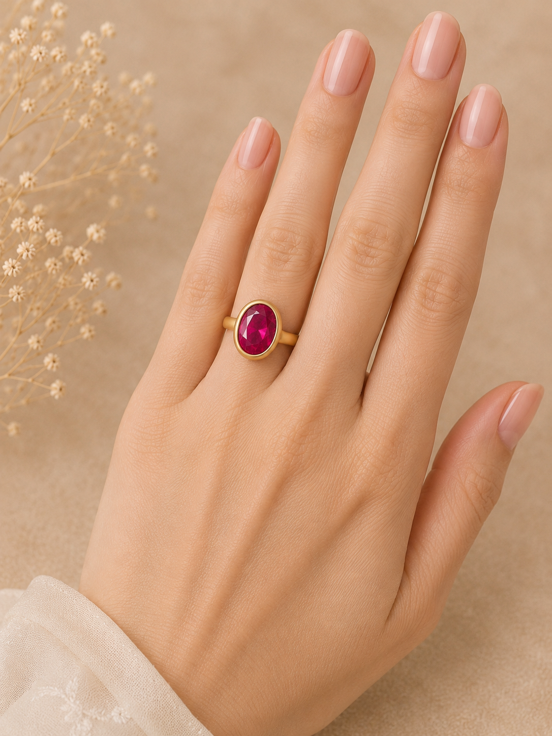 Ruby Substitute Ring (उपरत्न) – Pocket Friendly Edition - Confidence & Clarity