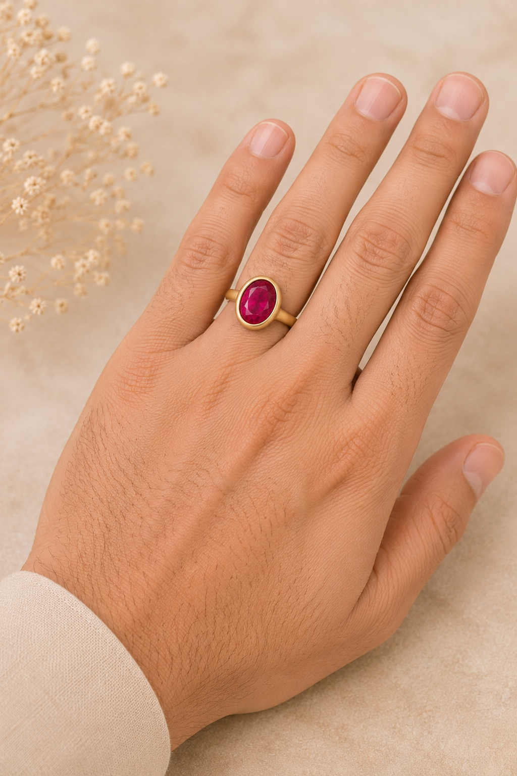Ruby Substitute Ring (उपरत्न) – Pocket Friendly Edition - Confidence & Clarity