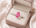 Ruby Rise Ring (माणिक्य) in Silver – Power Balance Edition